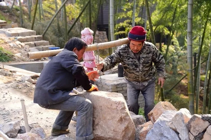 传统构筑工法挖掘</